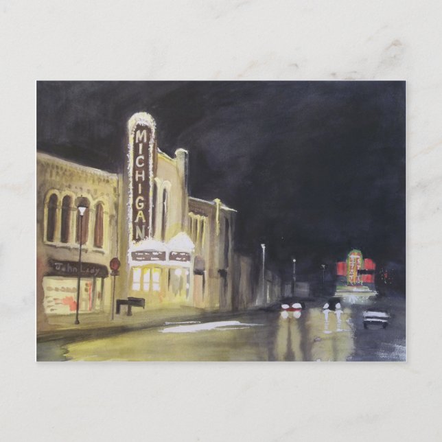 Michigan Theatre Ann Arbor Postcard (Front)