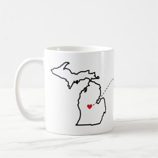 Michigan to Tennessee - Heart2Heart Coffee Mug