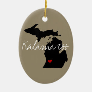 Michigan Town Ceramic Ornament