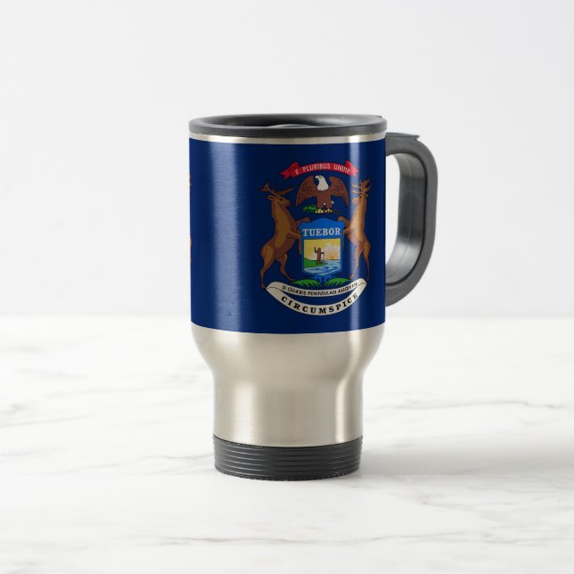 Michigan Travel Mug (Front Right)