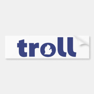 Michigan Troll Bumper Sticker