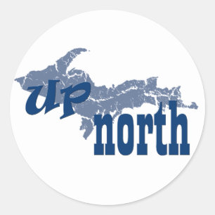 Michigan Upper Peninsula Up North Sticker