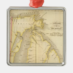 Michigan US Metal Ornament