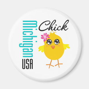 Michigan USA Chick Magnet