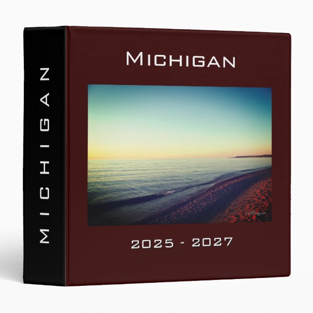 MICHIGAN Vacation 2025 Custom Photo Binder (Front/Spine)