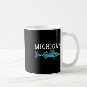 Michigan Walleye Fishing Fisherman Angler Midwest Coffee Mug