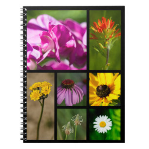 Michigan Wildflowers Montage Notebook