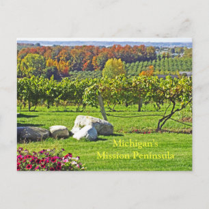 MICHIGAN'S OLD MISSION PENINSULA IN FALL POSTCARD