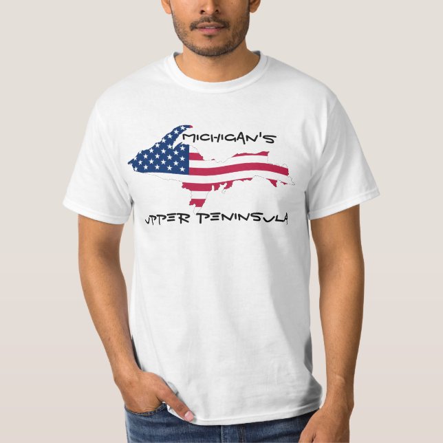 Michigan's Upper Peninsula Flag Shirt (Front)