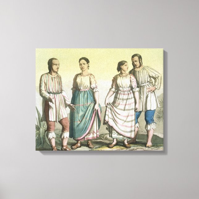 Michoacan Indians in Traditional Costume, Mexico ( Canvas Print (Front)