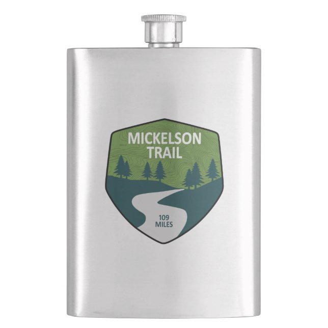 Mickelson Trail Hip Flask (Front)