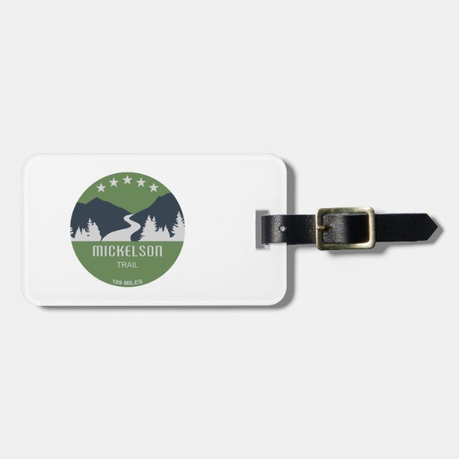 Mickelson Trail Luggage Tag (Front Horizontal)
