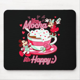 Mickey Amp Minnie Valentines Day You Mocha Me H Mouse Pad