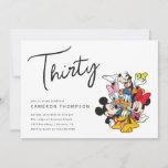 Mickey and Friends 30th Birthday  Invitation<br><div class="desc">Invite all your family and friends to your 30th Birthday with these Mickey Mouse invitations featuring all your favourite characters. Personalize by adding all your party details!</div>