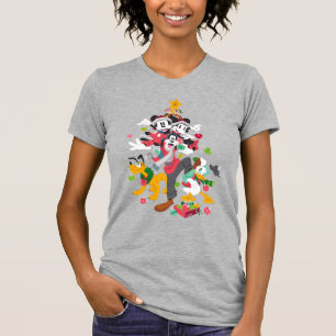 Mickey and Friends   Christmas Pyramid T-Shirt