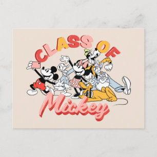 Mickey and Friends   Class of Mickey Postcard