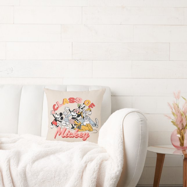 Mickey and Friends | Class of Mickey Throw Pillow (Couch)