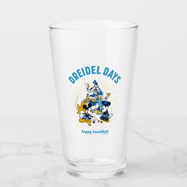 Mickey and Friends | Dreidel Days Glass (Front)