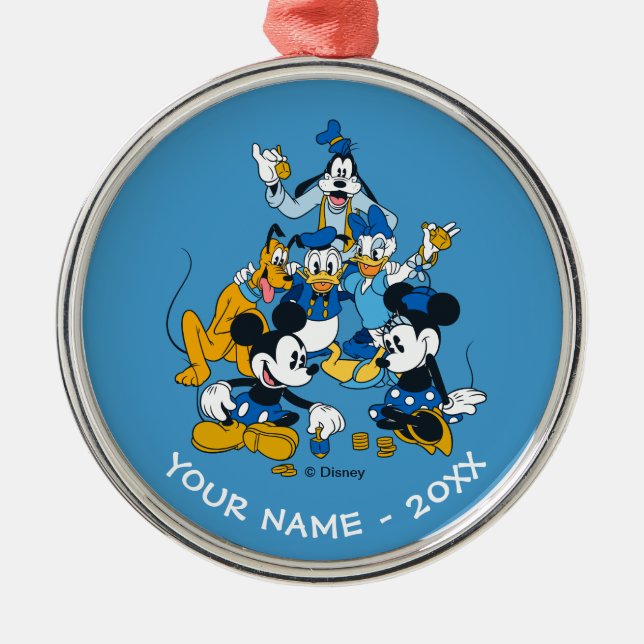Mickey and Friends | Dreidel Days Metal Ornament (Front)