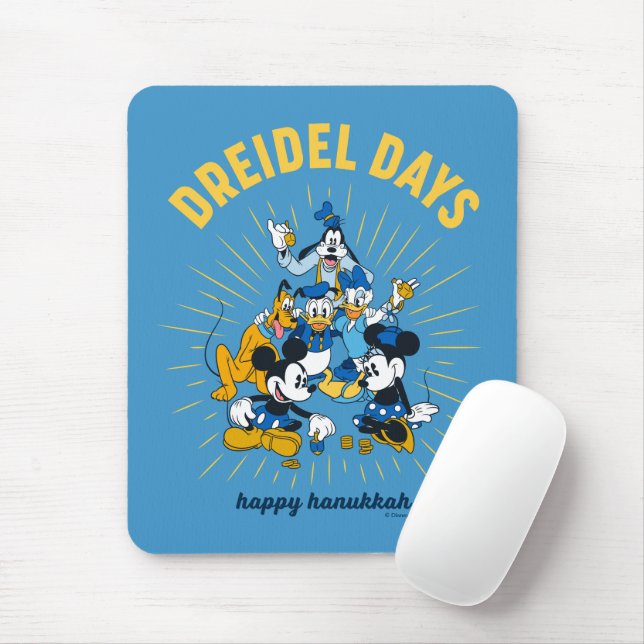 Mickey and Friends | Dreidel Days Mouse Pad (With Mouse)