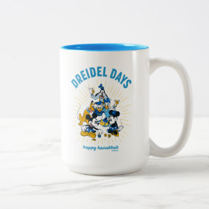 Mickey and Friends   Dreidel Days Two-Tone Coffee Mug
