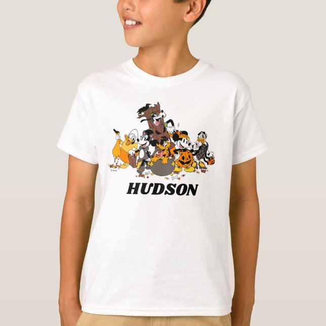 Mickey and Friends Dressed up for Halloween T-Shirt (Front)