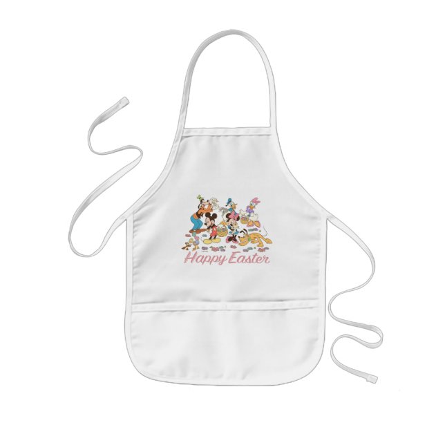 Mickey and Friends Easter Graphic Kids Apron (Front)