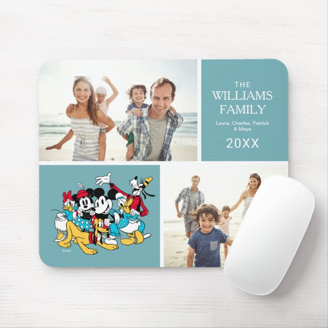 Mickey and Friends | Family Photo Collage Mouse Pad (With Mouse)