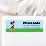 Mickey and Friends Golf Birthday<br><div class="desc">Tee up your mail with some Disney charm using this Mickey Mouse golf-themed return address label! Featuring Mickey in his red shorts and yellow shoes, thoughtfully lining up a putt on the green, this design brings a sporty and cheerful twist to your envelopes. Set against a sky-blue and grassy-green background,...</div>
