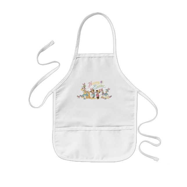 Mickey and Friends | Happy Easter Kids Apron (Front)