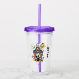 Mickey and Friends Haunted House Acrylic Tumbler