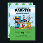 Mickey and Friends | Kids Golf Birthday Invitation<br><div class="desc">Tee off for a fun-filled celebration with this Mickey & Friends kids golf birthday invitation. Featuring Mickey, Minnie, and their friends in a playful golf-themed design, this invitation is perfect for a Disney-themed golf party. Customizable with your event details, it’s a great way to invite guests to an exciting and...</div>