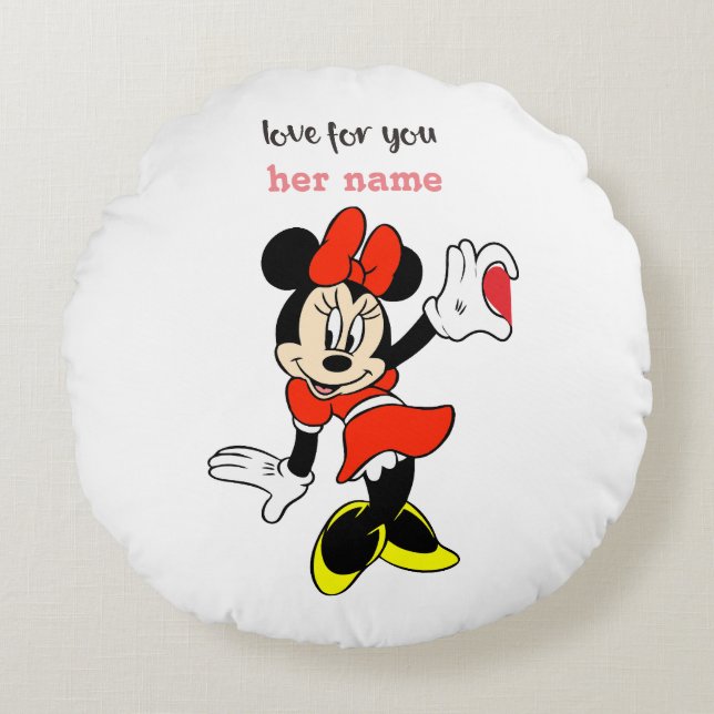 mickey and mini mouse pillow (Front)