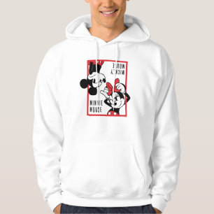Mickey and Minnie   Cute Combo Design Hoodie