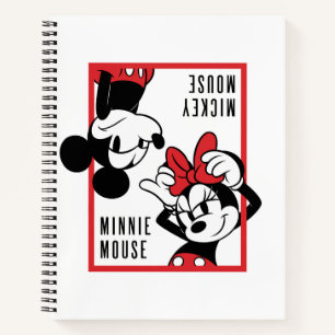 Mickey and Minnie   Cute Combo Design Notebook