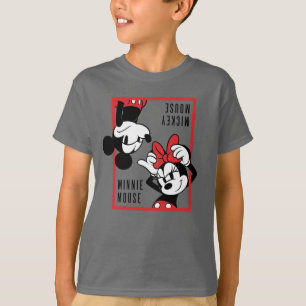 Mickey and Minnie   Cute Combo Design T-Shirt