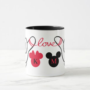Mickey and Minnie Hands Love Mug