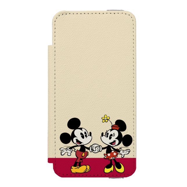 Mickey and Minnie Holding Hands Incipio iPhone Wallet Case (Folio Front)