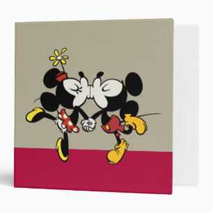 Mickey and Minnie Kissing Binder