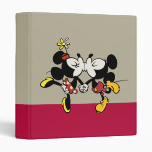 Mickey and Minnie Kissing Binder