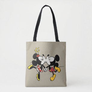 Mickey and Minnie Kissing Tote Bag