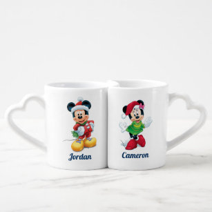 Mickey and Minnie Mouse Couple Coffee Mug Set