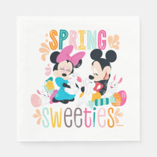 Mickey and Minnie Spring Sweeties Napkin