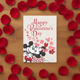 Mickey and Minnie Valentine Holiday Card