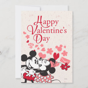 Mickey and Minnie Valentine Holiday Card