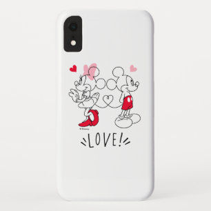 Mickey and Minnie   Valentine's Day Love iPhone XR Case