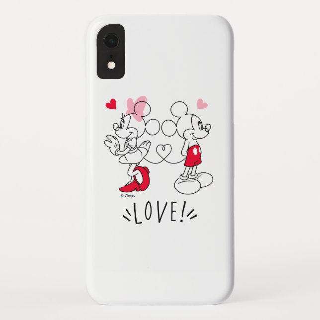 Mickey and Minnie | Valentine's Day Love Case-Mate iPhone Case (Back)