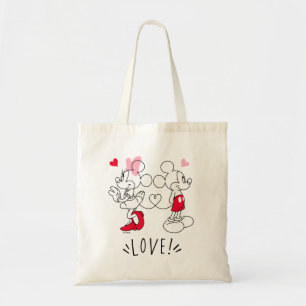 Mickey and Minnie   Valentine's Day Love Tote Bag