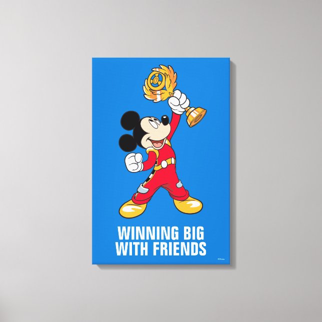 Mickey and the Roadster Racers | Mickey & Trophy Canvas Print (Front)