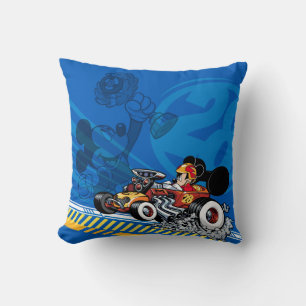 Mickey and the Roadster Racers   Speed Roadsters Throw Pillow